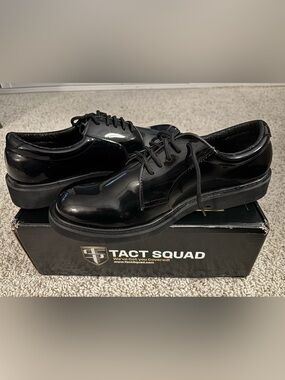 Tact Squad S200BK black leather shoe - Size 9.5 W